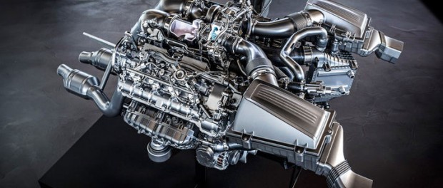 Det här är motorn i Mercedes AMG GT