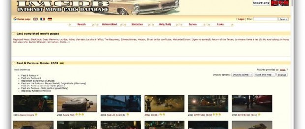 Internet Movie Cars Database