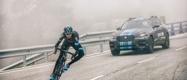 Jaguar F-Pace är supportbil till Tour De France