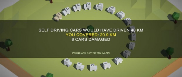 Spelet Error Prone visar varför självkörande bilar är bättre