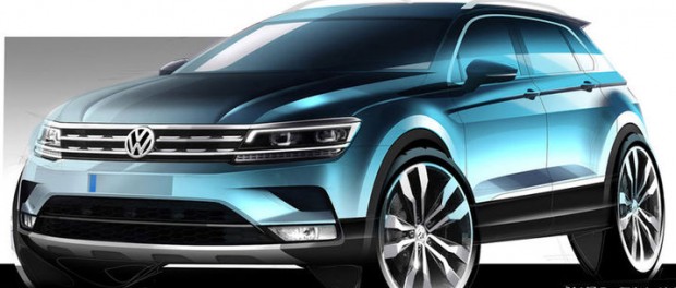 Volkswagens skisser på nya Tiguan