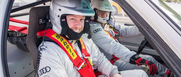 Stig Blomqvist testar Mattias Ekströms Audi S1