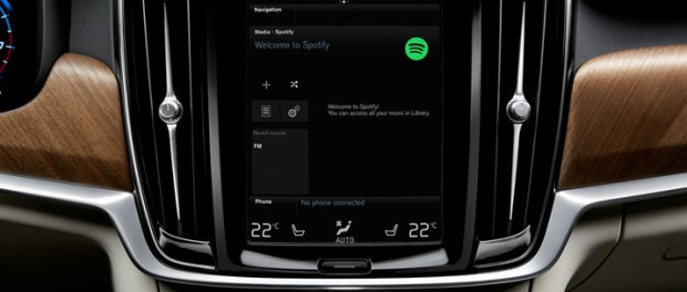 Nu integreras Spotify i alla Volvos bilar