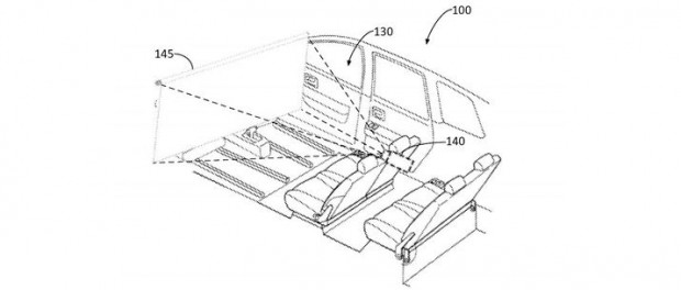 Ford tar patent på bio i bilen