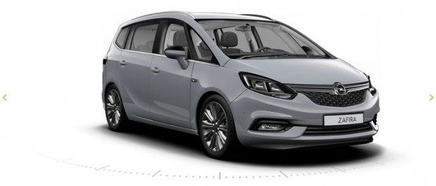 Faceliftade Opel Zafira läcker ut