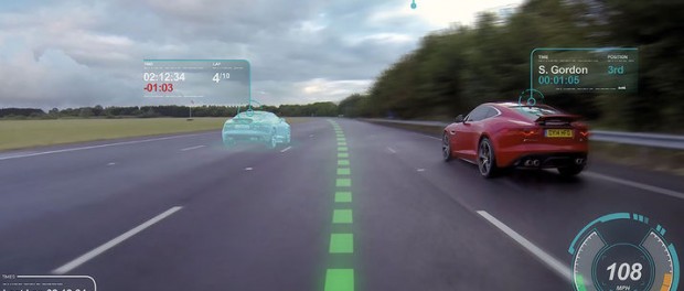 Jaguar visar upp virtuell vindruta